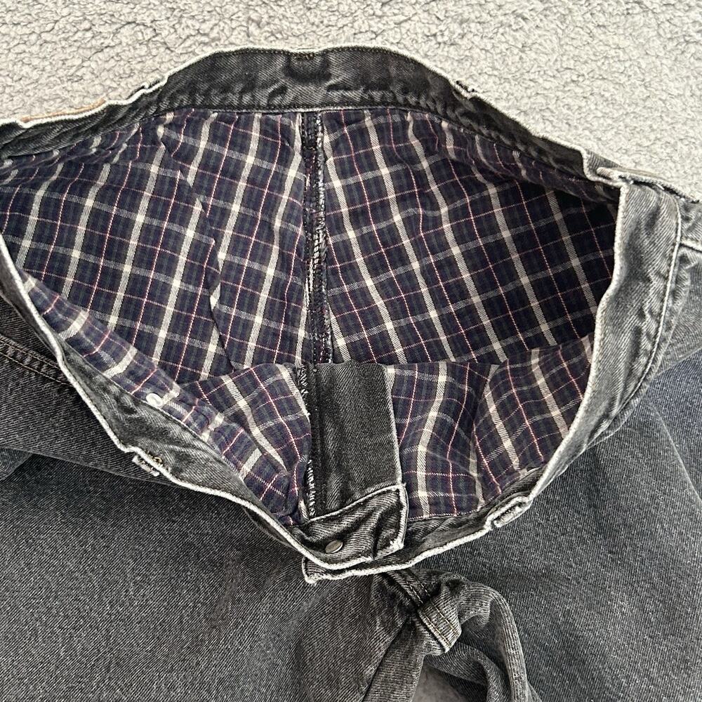 LL Bean Jeans Men’s 40x32 Black Denim Classic Fit Flannel Lined Outdoor Workwear - Picture 13 of 16
